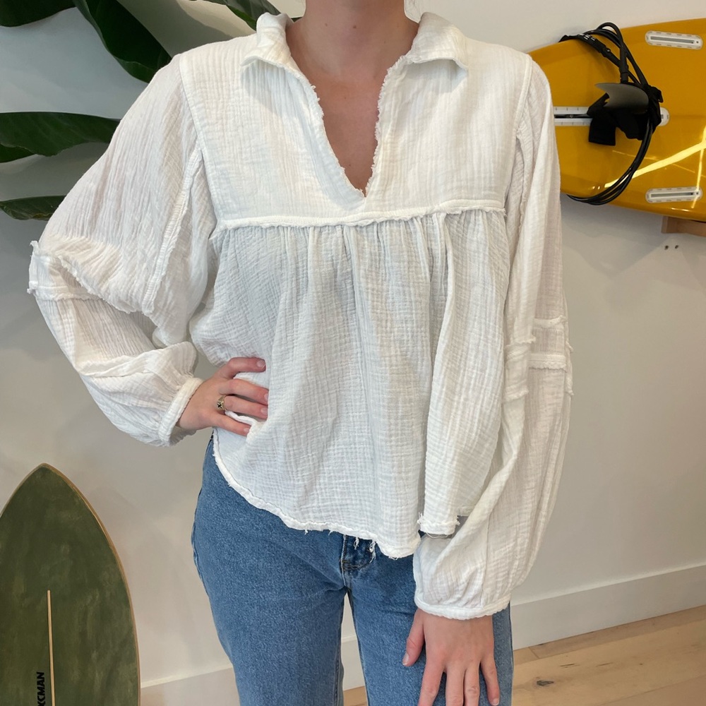 Free People white blouse